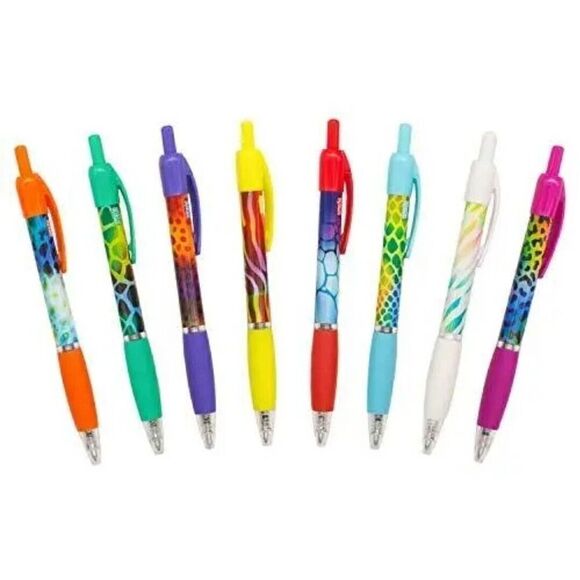 Gel Smens Wild Scented Pens Medium Point 8 Count Smelly Writing School Utensils - Picture 4 of 4